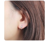 Silver Hoop Earring HO-2618